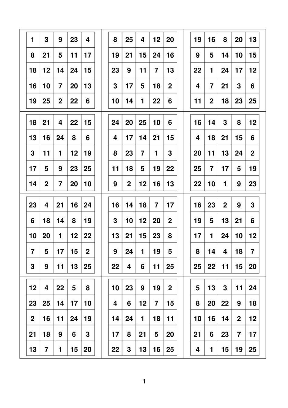 舒尔特方格注意力训练舒尔特2_第1页