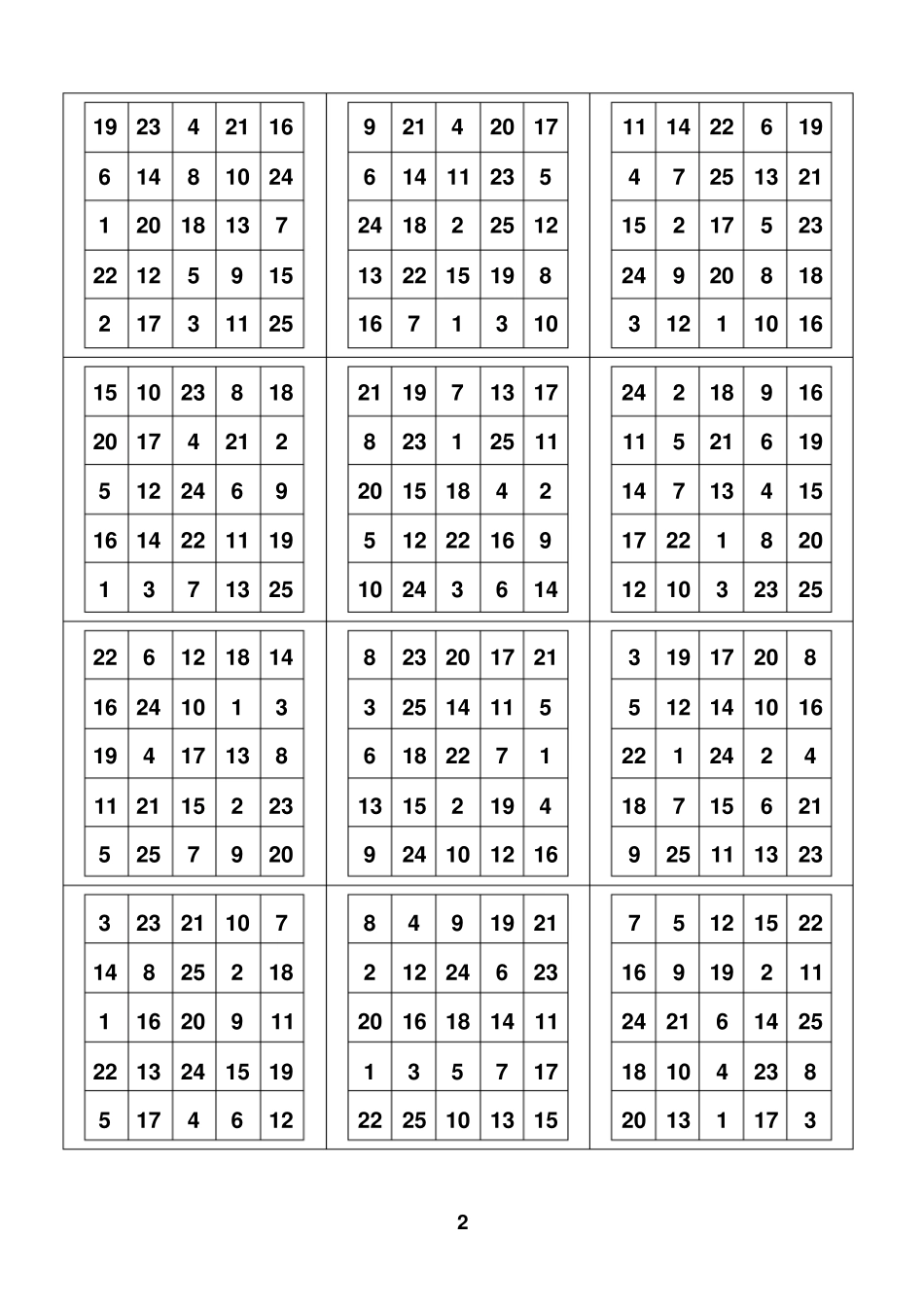 舒尔特方格注意力训练舒尔特2_第2页