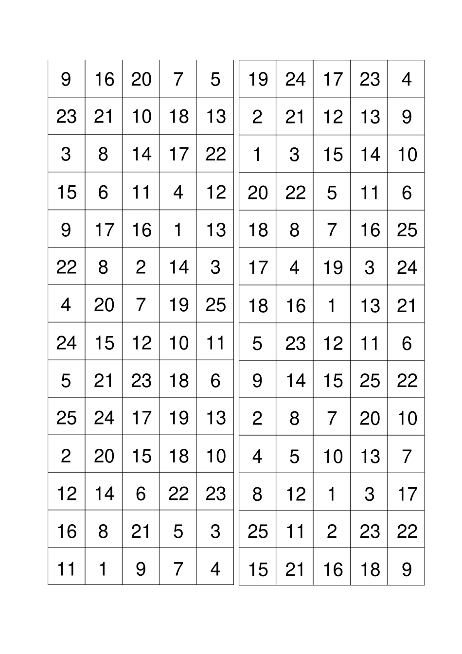 舒尔特方格×格张提高专注力A纸直接打印版_第3页