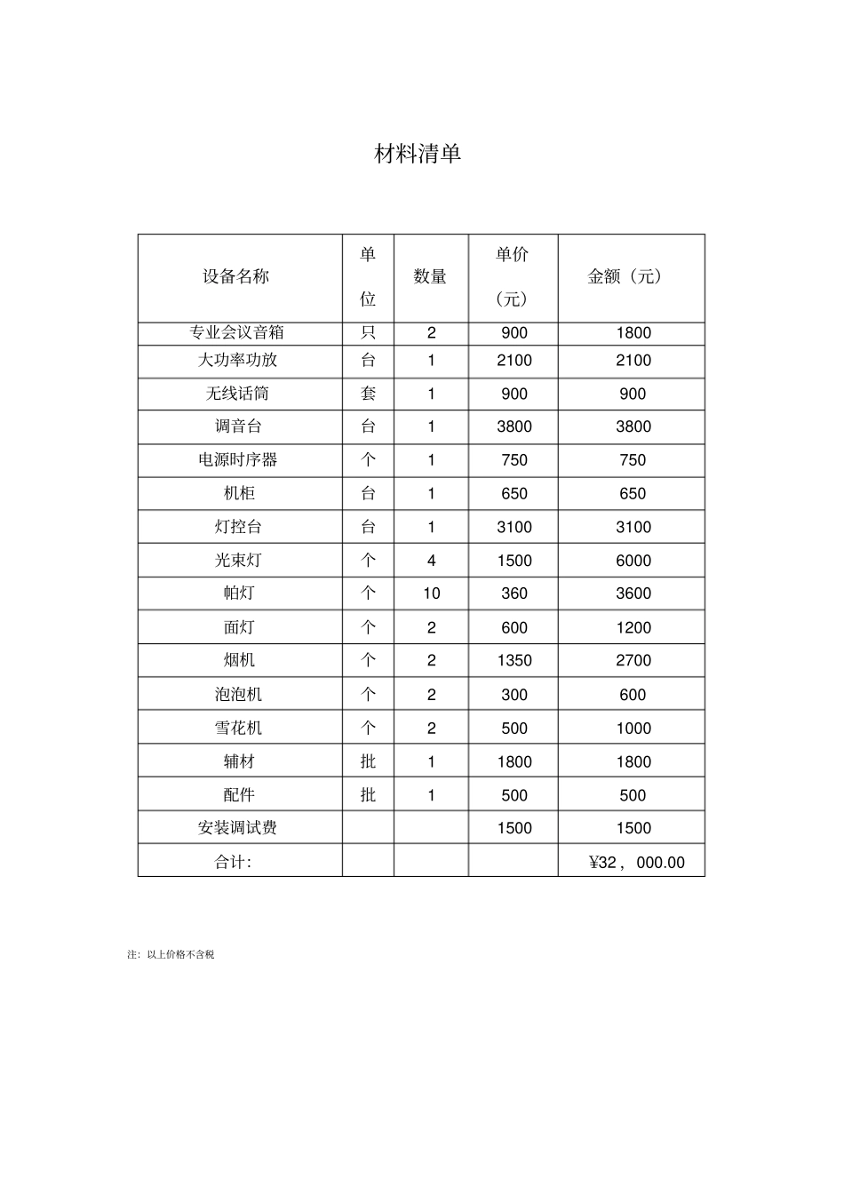 舞台灯光音响安装合同_第3页