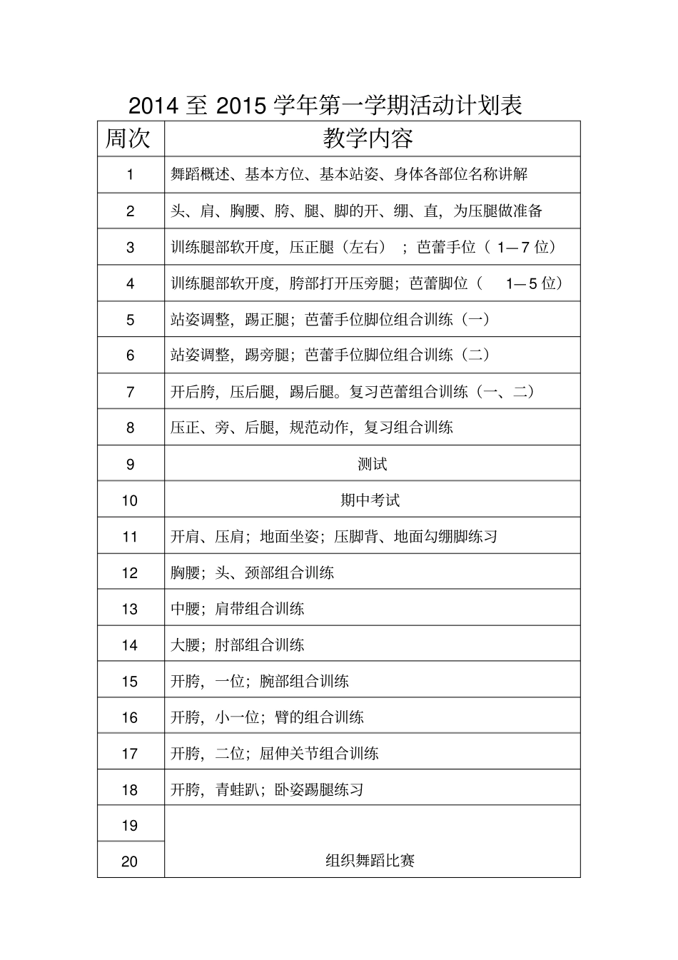 舞蹈教学计划_第1页