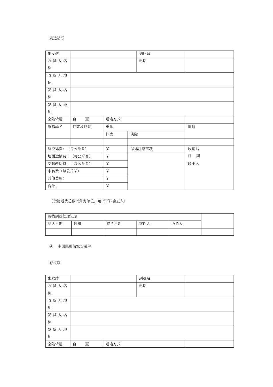 航空货物运输协议_第3页