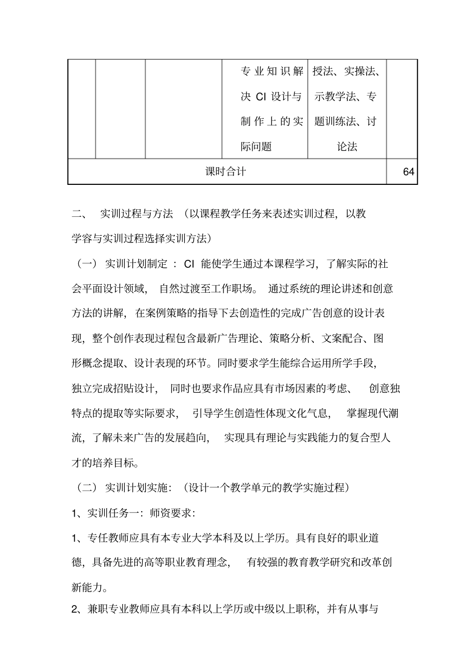 艺术设计专业实训指导书与实训方案_第3页