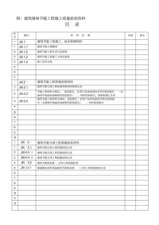 节能、保温资料全套表格