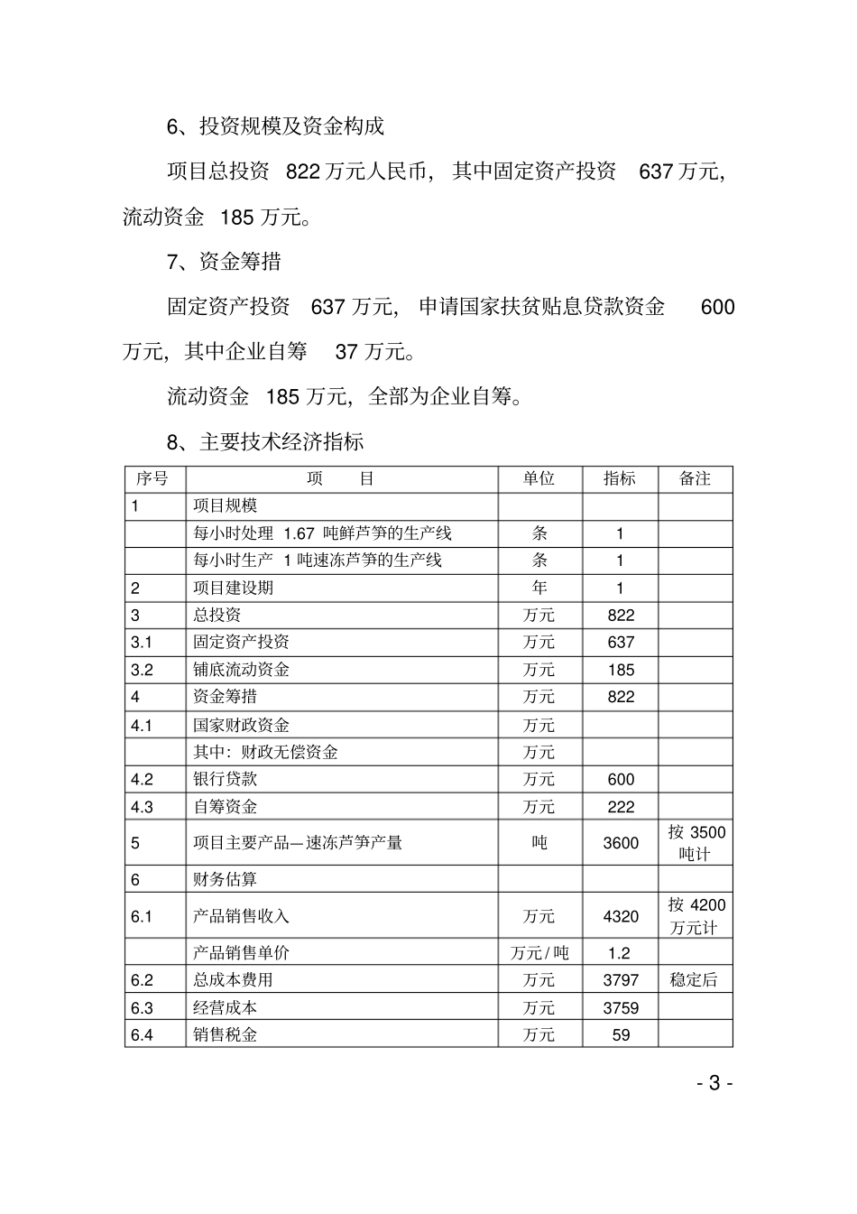 芦笋冷冻加工项目可行性研究报告_第3页