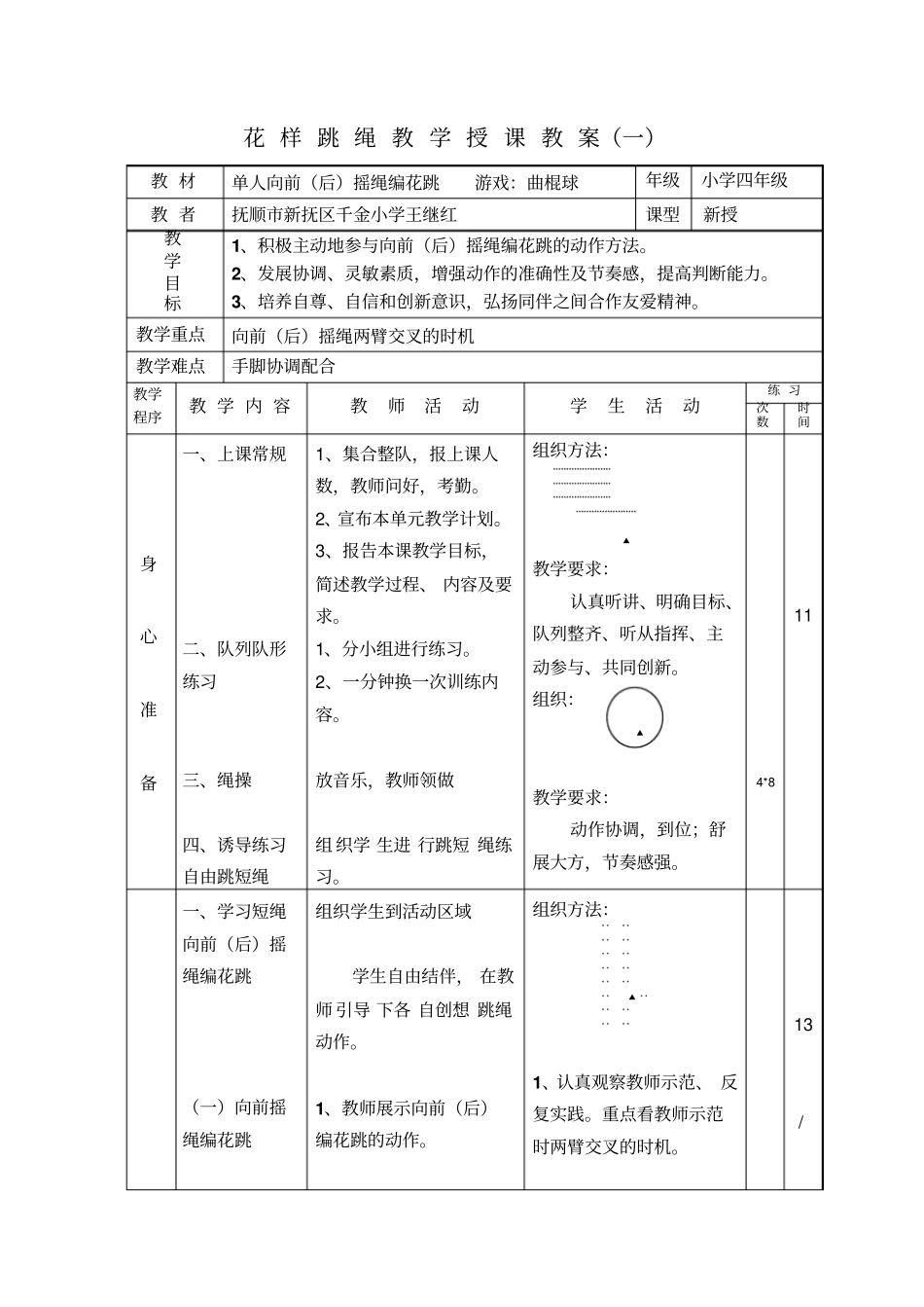 花样跳绳教学授课教_第1页