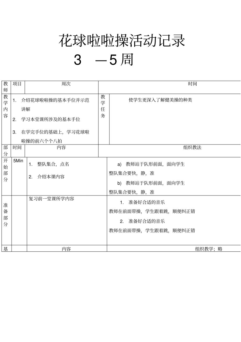 花球啦啦操活动记录讲解_第1页