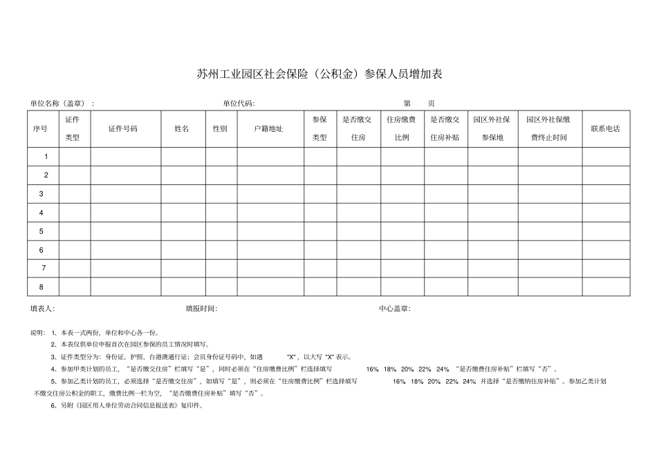 苏州工业园区社会保险公积金参保程序及所需资料_第3页