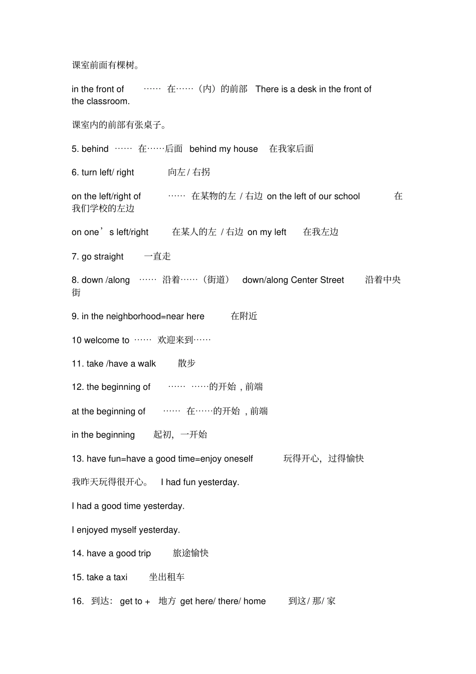 苏教版七年级英语下册重点短语和语法总结_第3页