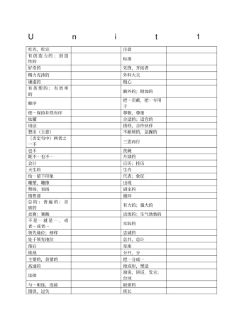 苏教版九年级上册英语单词默写表