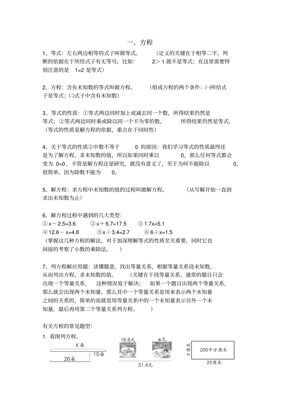 苏教版五年级下数学期末复习资料_第1页