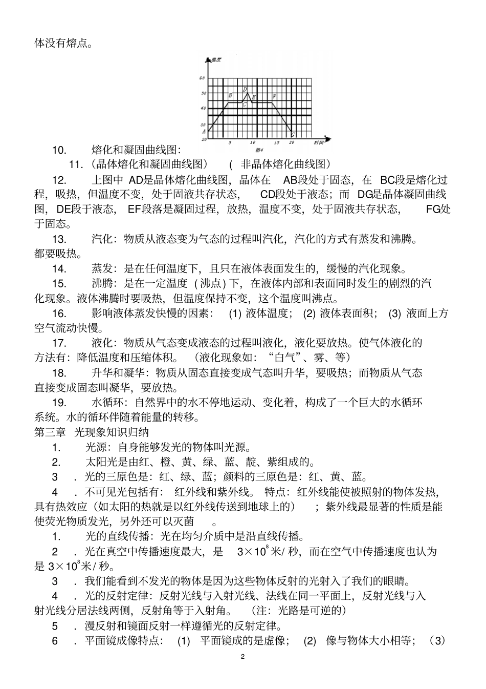苏教版初中物理知识点归纳良心出品必属精品_第2页