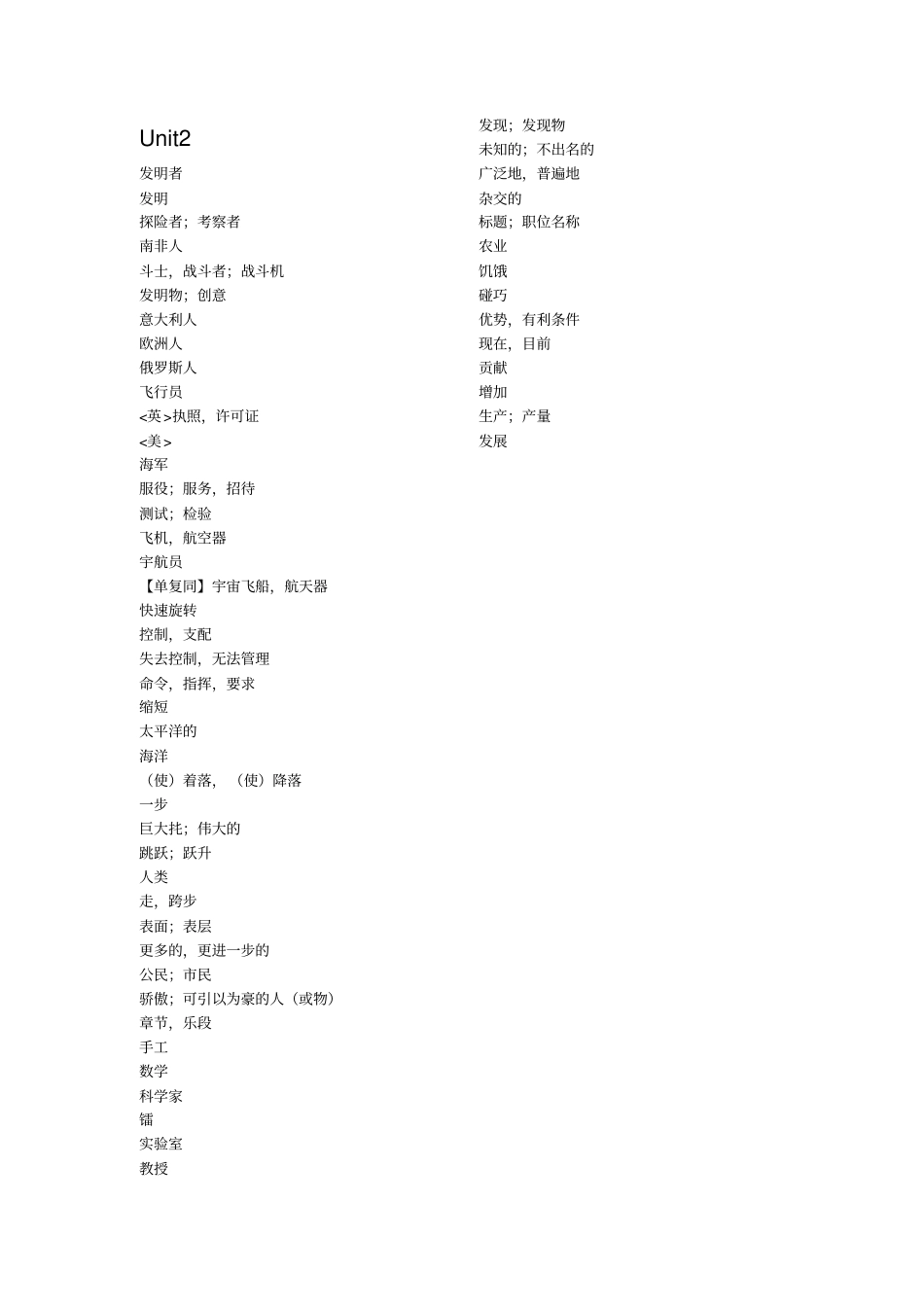 苏教版初中英语单词默写_第2页