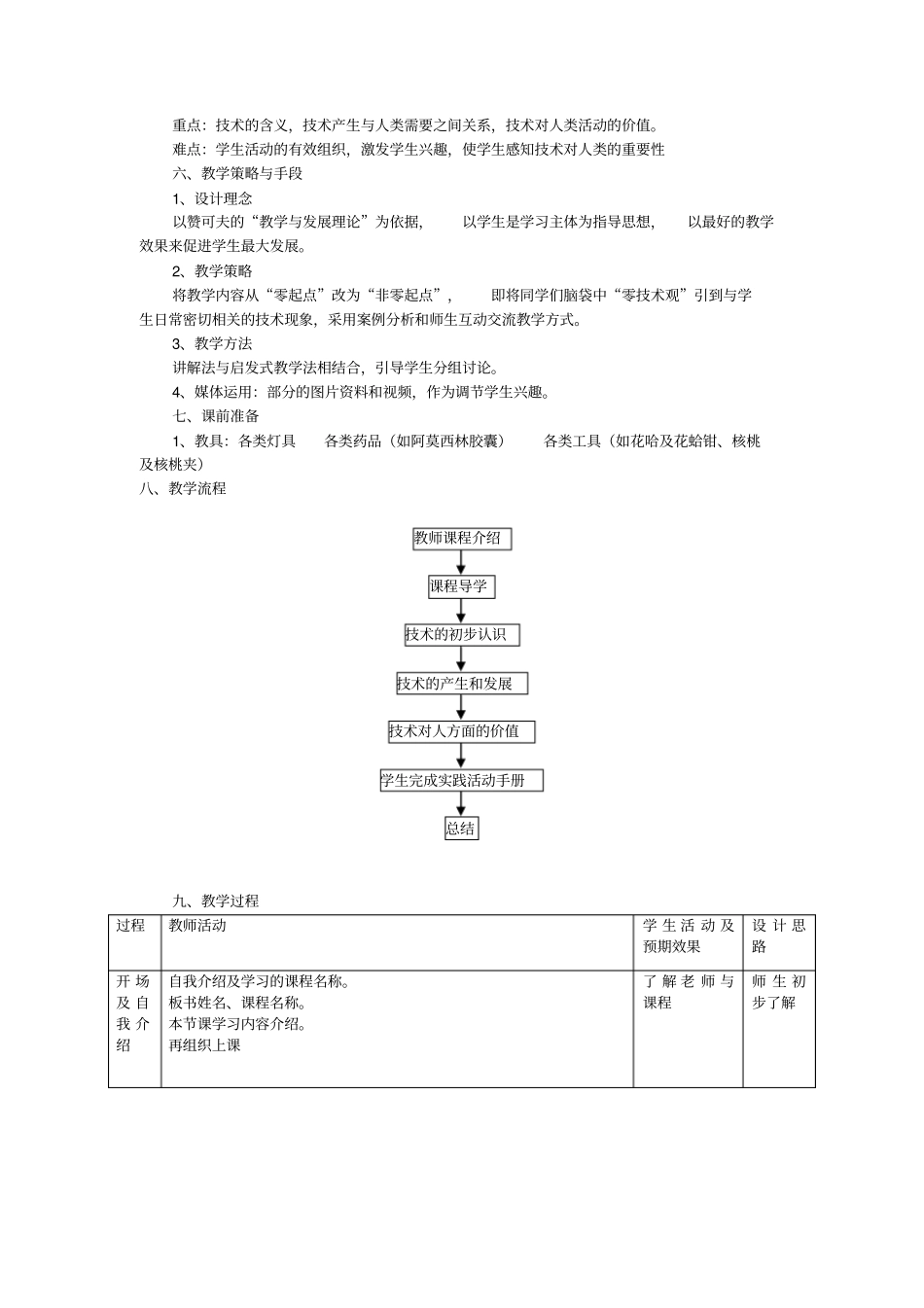 苏教版高中通用技术与设计必须走进技术世界全章教学设计_第2页