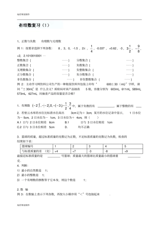 苏科版七年级上册数学有理数复习运算练习题
