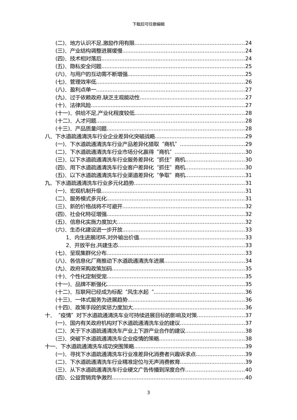 2024年下水道疏通清洗车行业洞察报告及未来五至十年预测分析报告_第3页