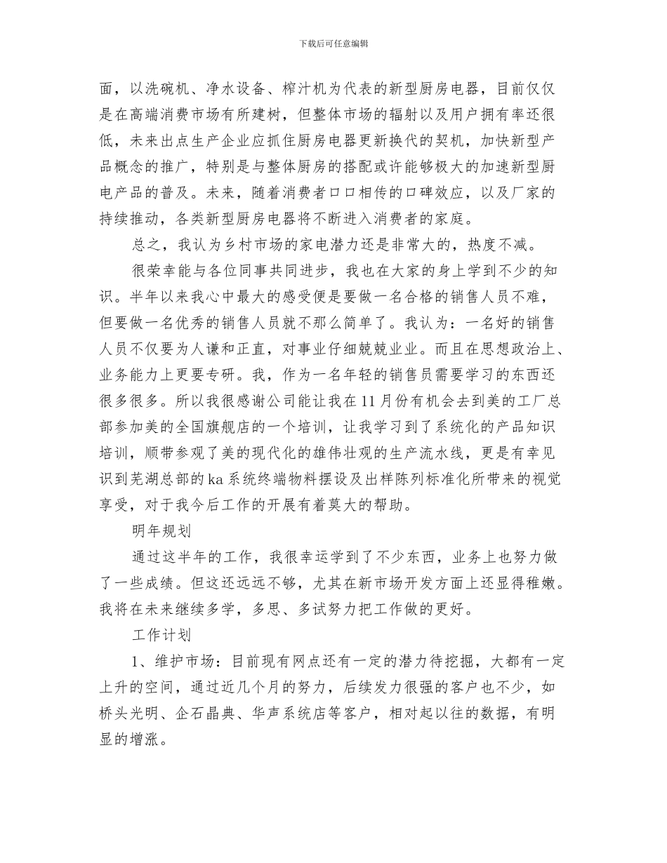 2024年业务员个人年终工作总结及2024年工作计划_第3页