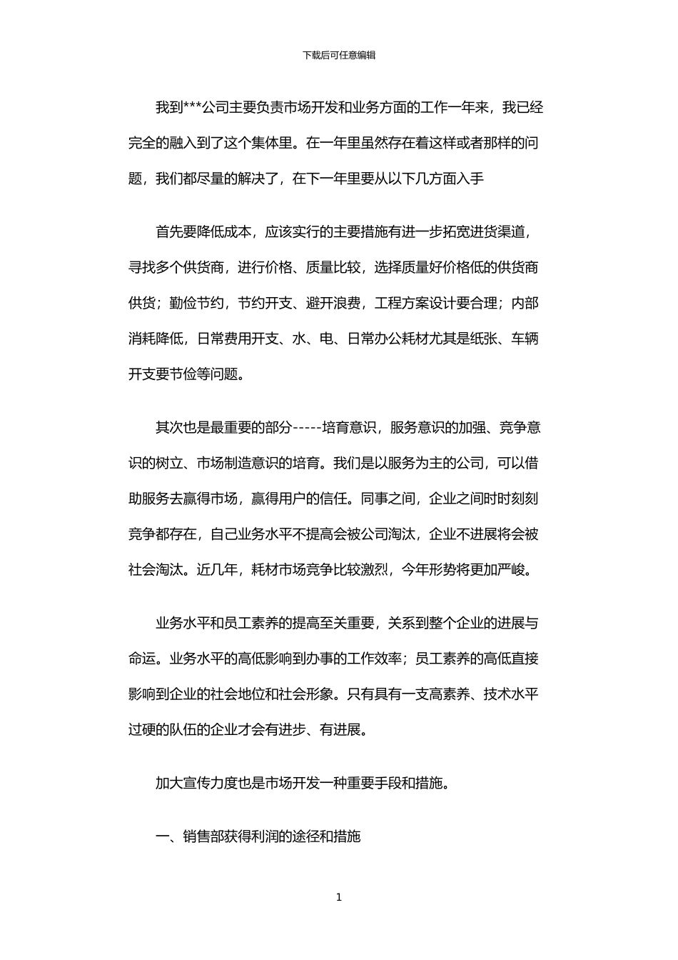 2024年业务员年终述职报告_第1页