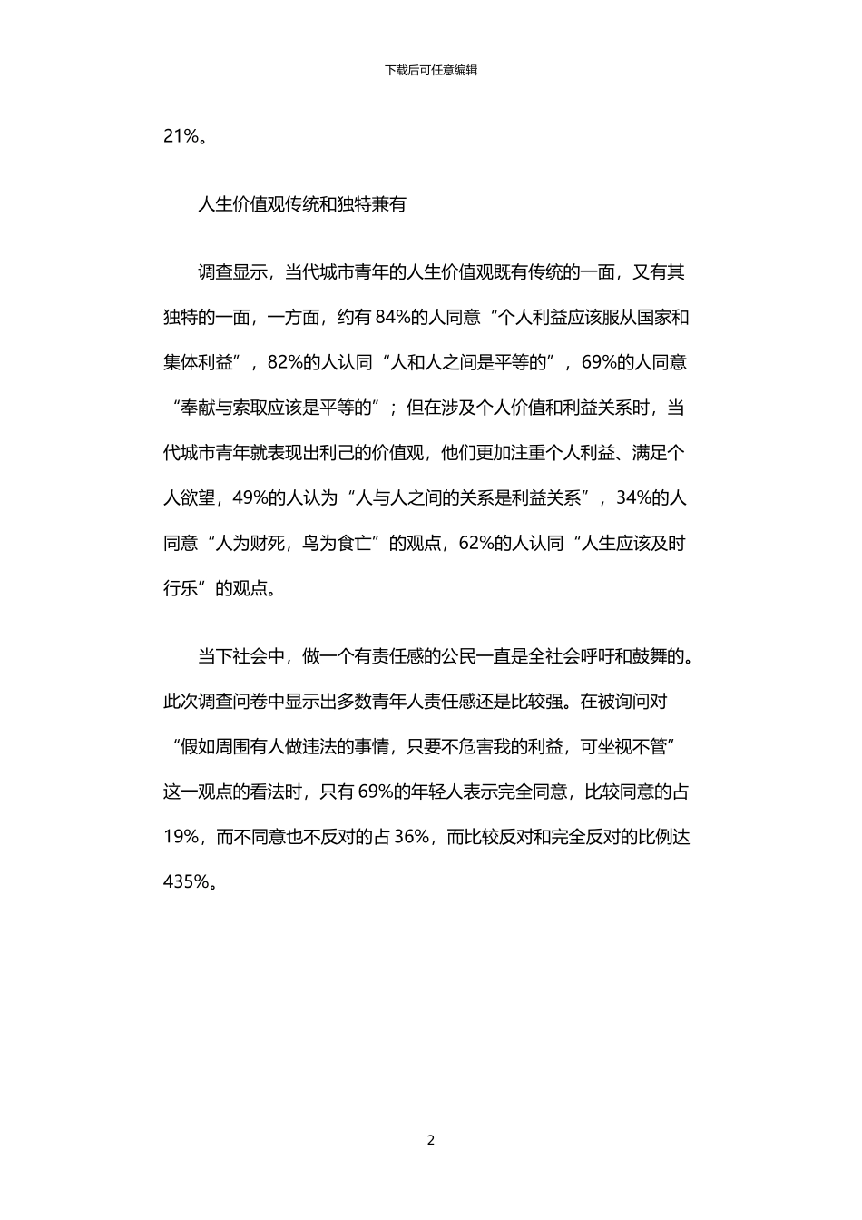 2024年中国城市青年生活形态的调查报告_第2页