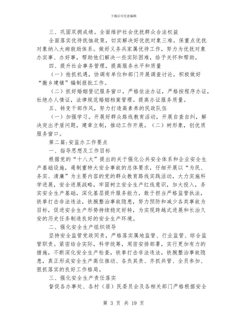 2024年乡镇专项工作要点10篇_第3页