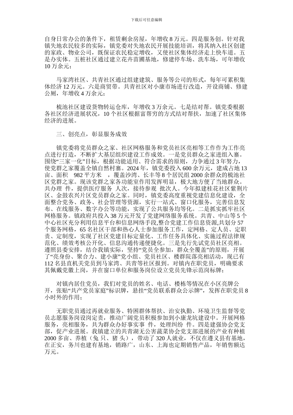 2024年乡镇党建工作汇报材料_第2页