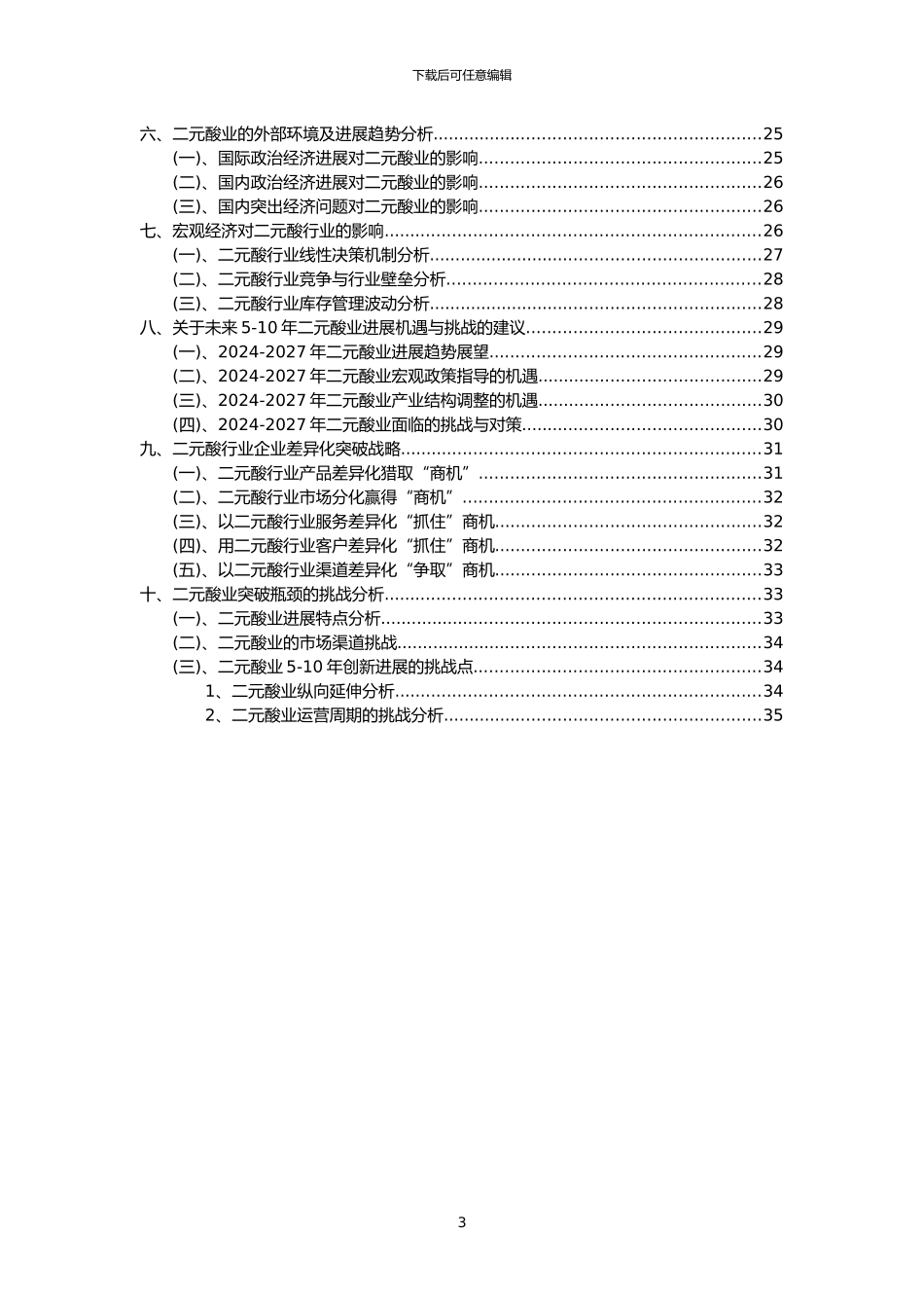 2024年二元酸行业市场突围建议及需求分析报告_第3页