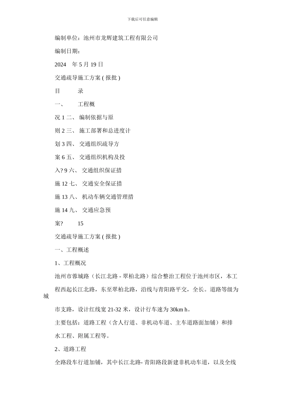 2024年交通疏导施工方案模板_第2页