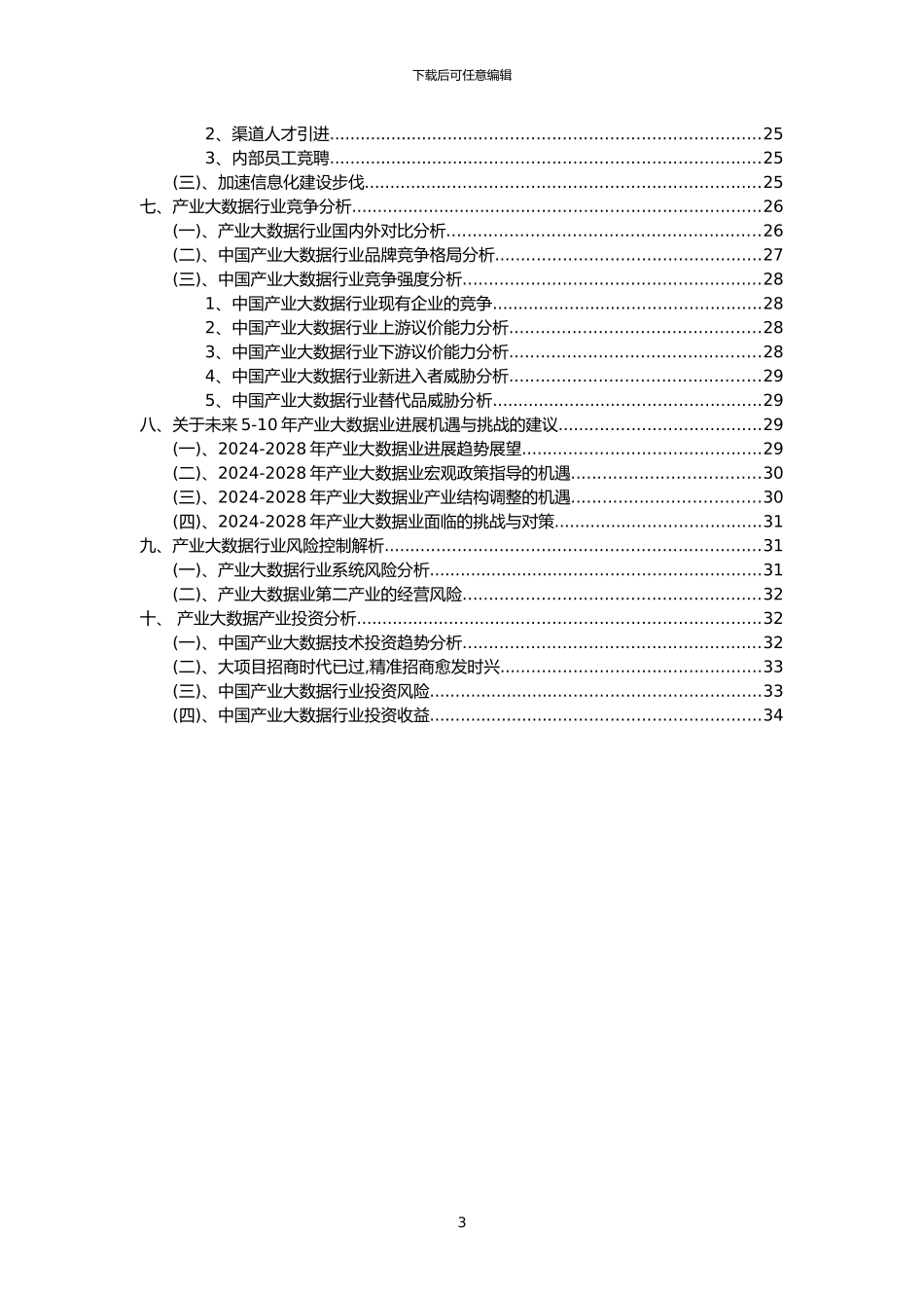 2024年产业大数据行业市场突围建议及需求分析报告_第3页