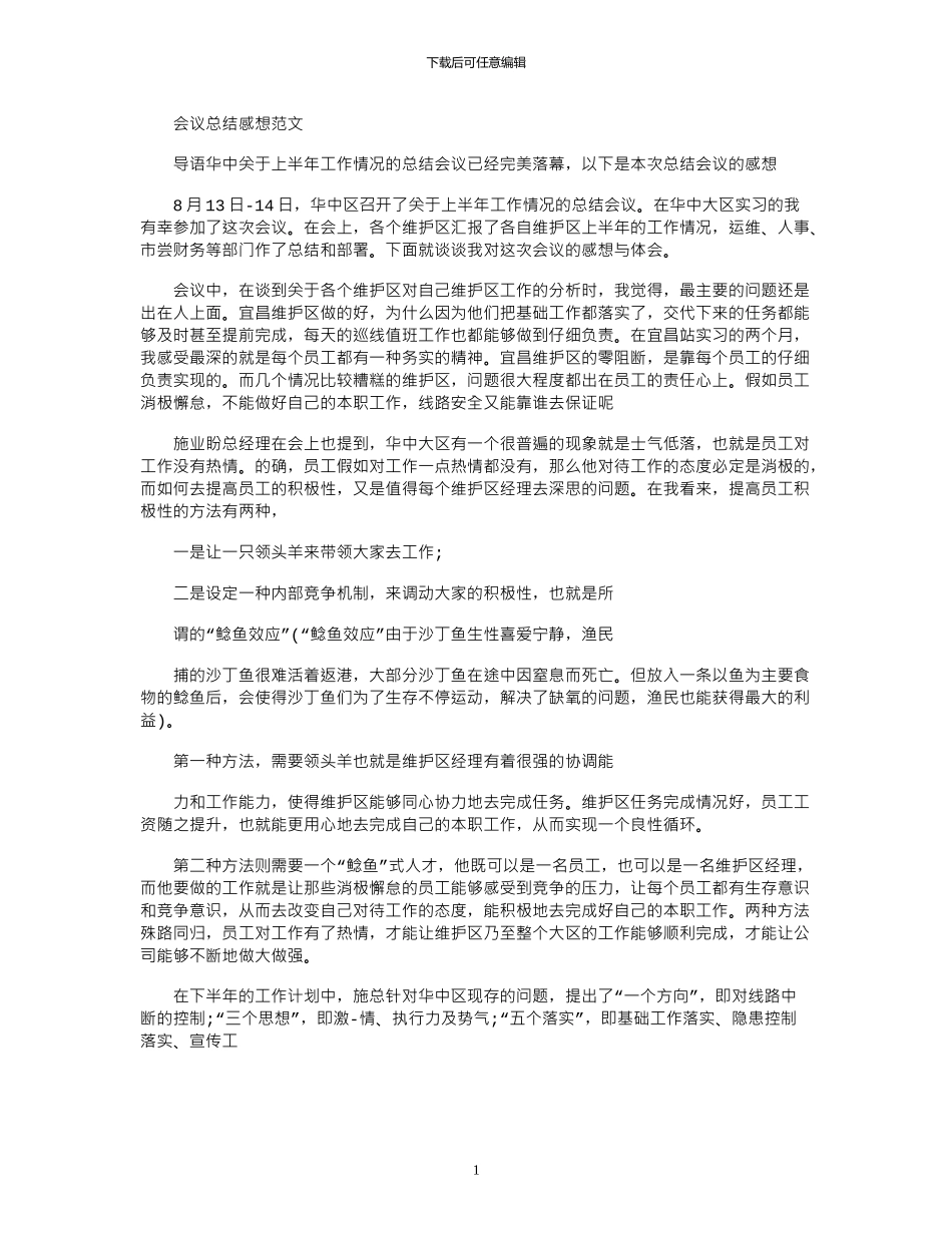 2024年会议总结感想例文_第1页