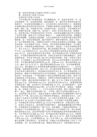 2024年信用社客户经理工作总结