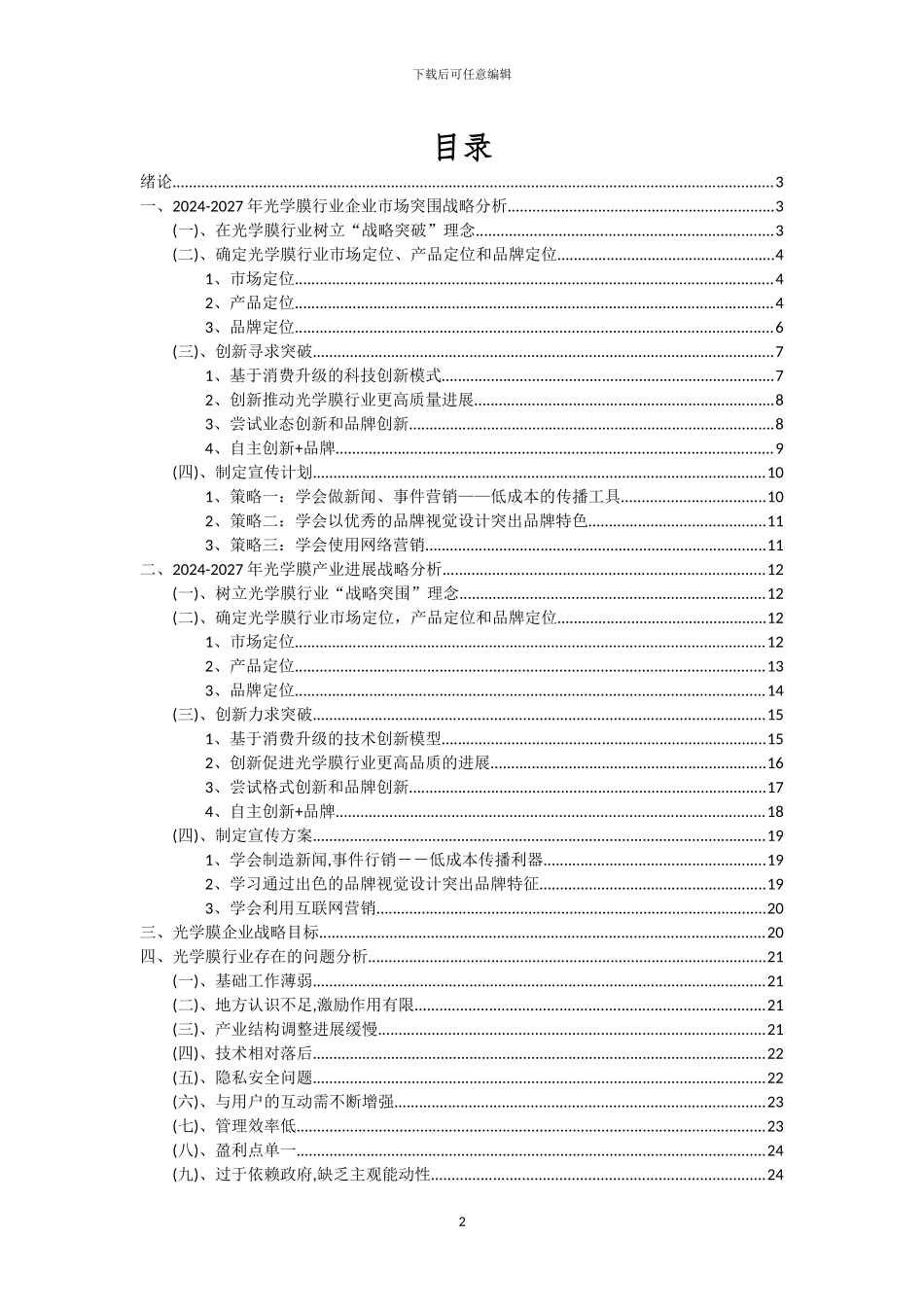 2024年光学膜行业洞察报告及未来五至十年预测分析报告_第2页