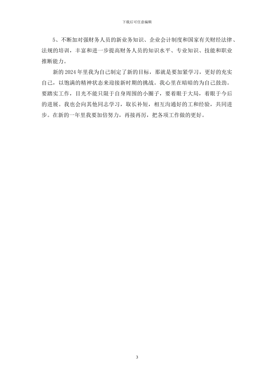 2024年公司财务工作者个人工作总结_第3页