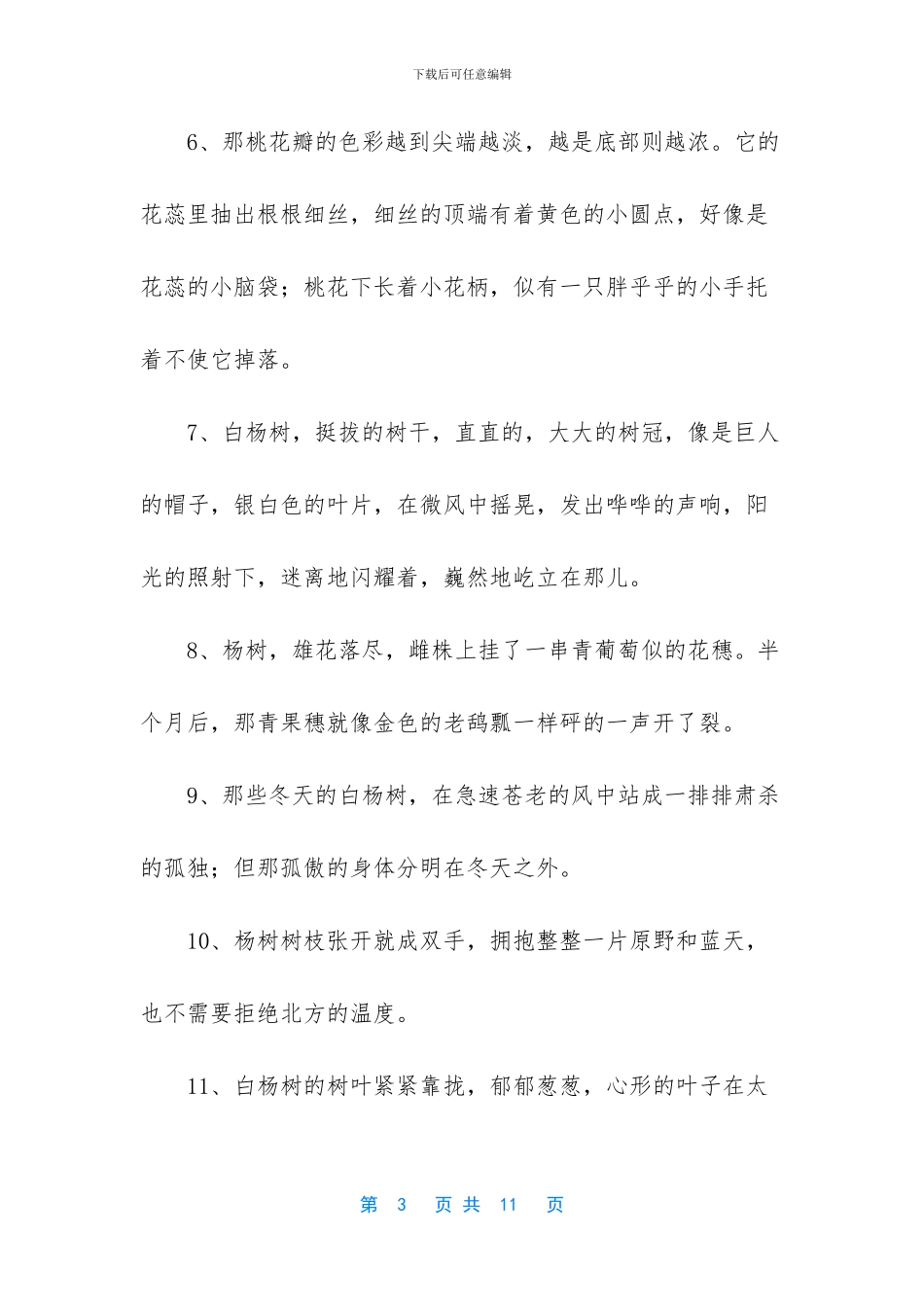 2024年写树优美句子汇编40句_第3页