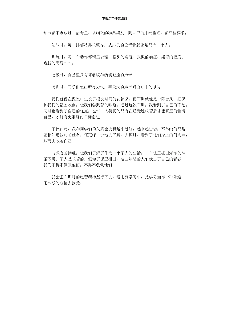 2024年军训个人总结400字_第3页