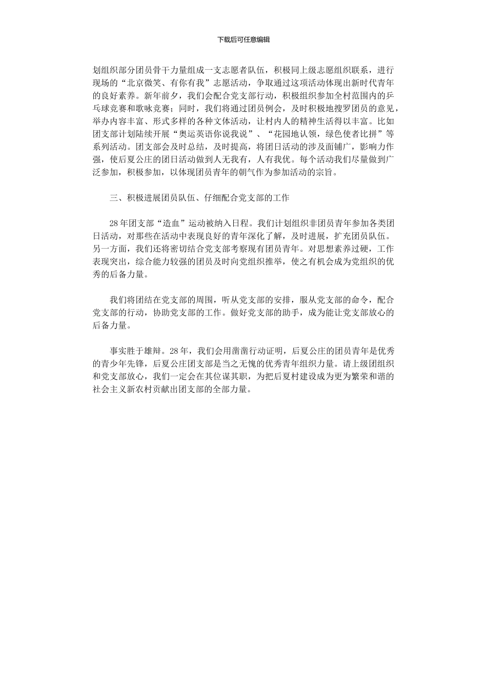 2024年农村团支部工作计划_第2页