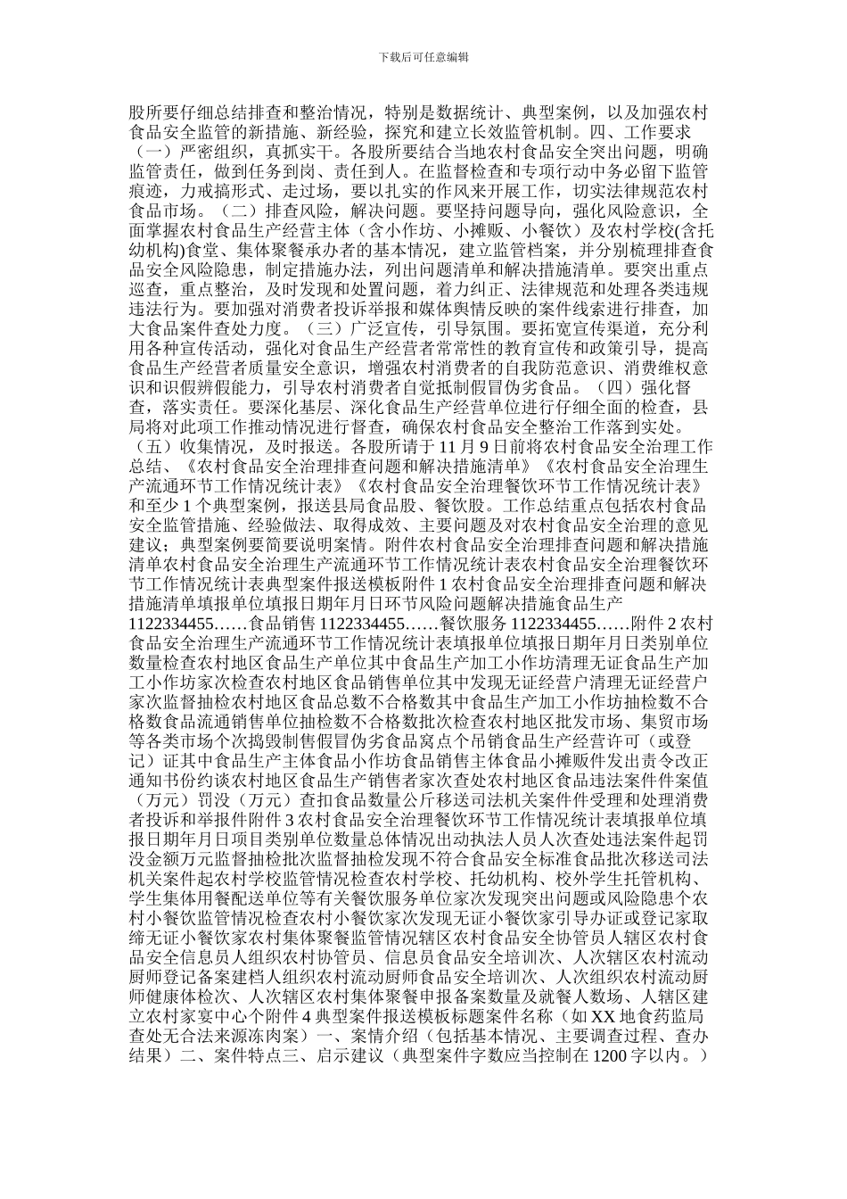 2024年农村食品安全专项整治工作方案_第3页