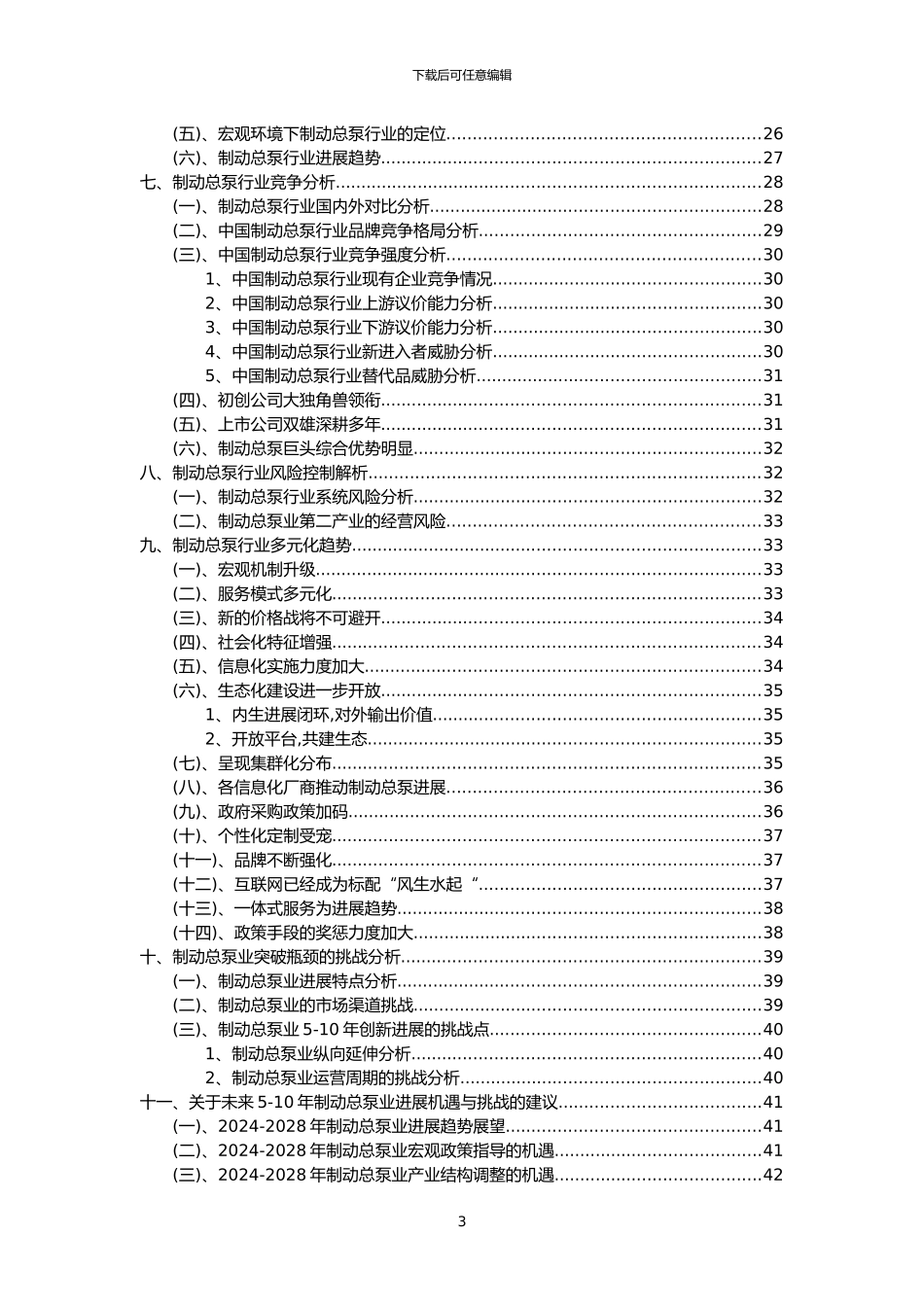 2024年制动总泵行业市场需求分析报告及未来五至十年行业预测报告_第3页