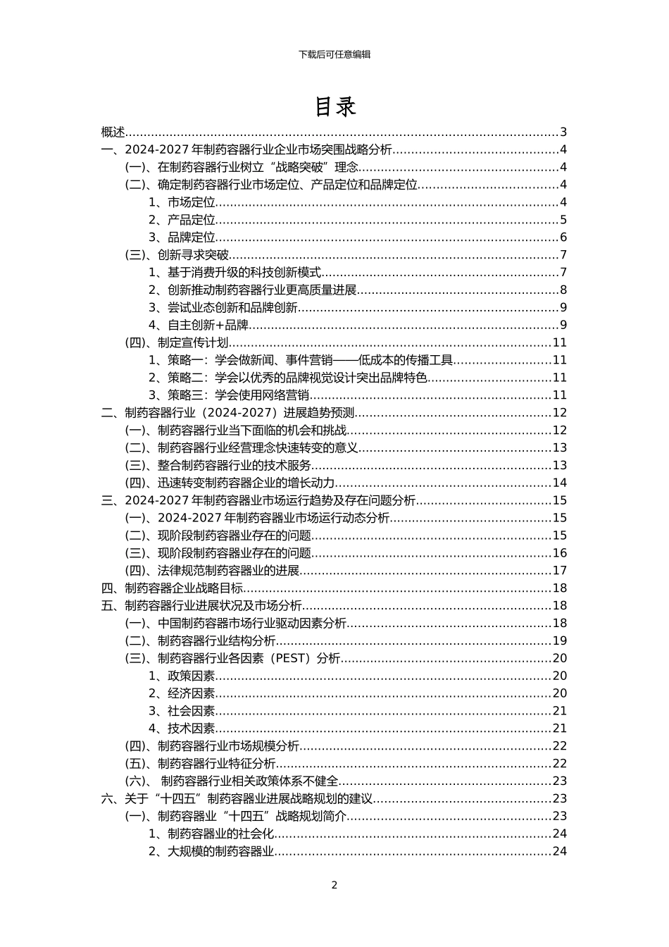 2024年制药容器行业市场突围建议及需求分析报告_第2页