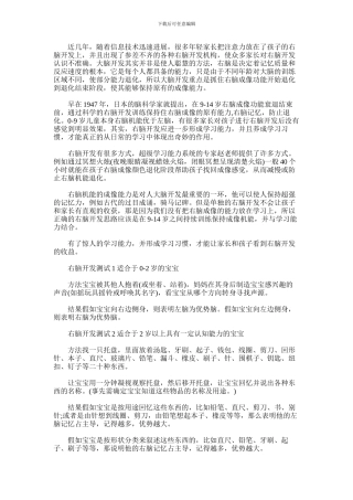 2024年右脑开发培养学习能力与习惯的关键