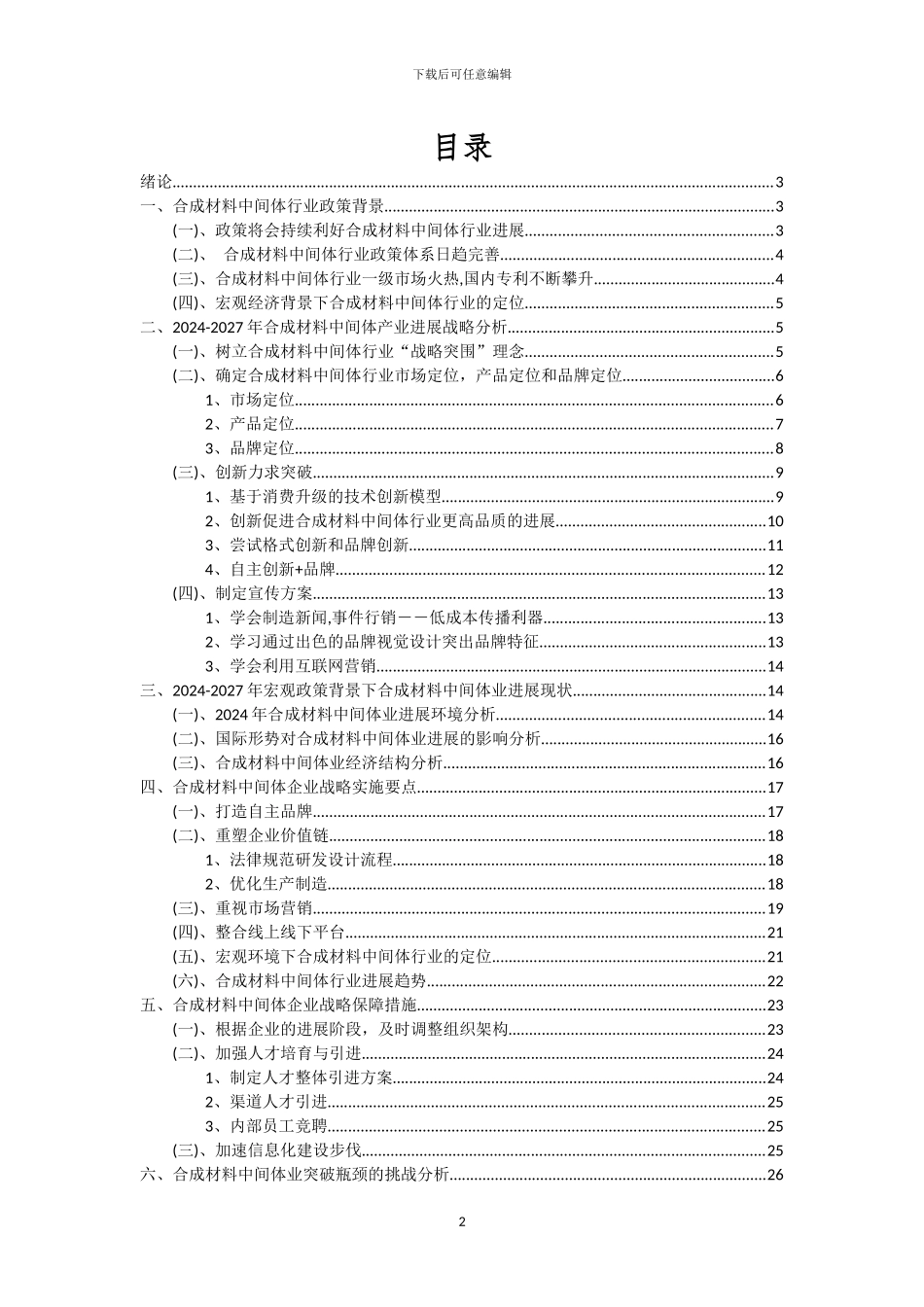 2024年合成材料中间体行业分析及未来五至十年行业发展报告_第2页