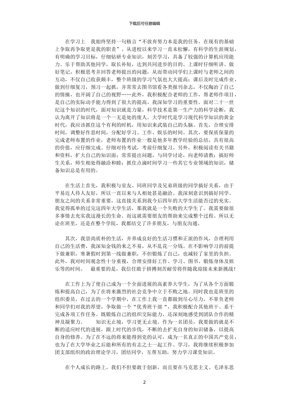 2024年团员个人年度总结_第2页