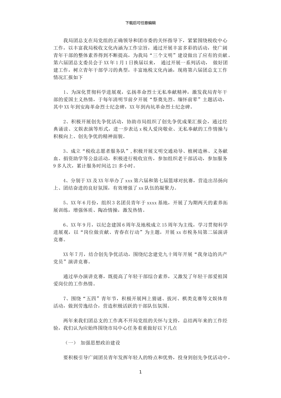 2024年团总支年度工作总结_第1页