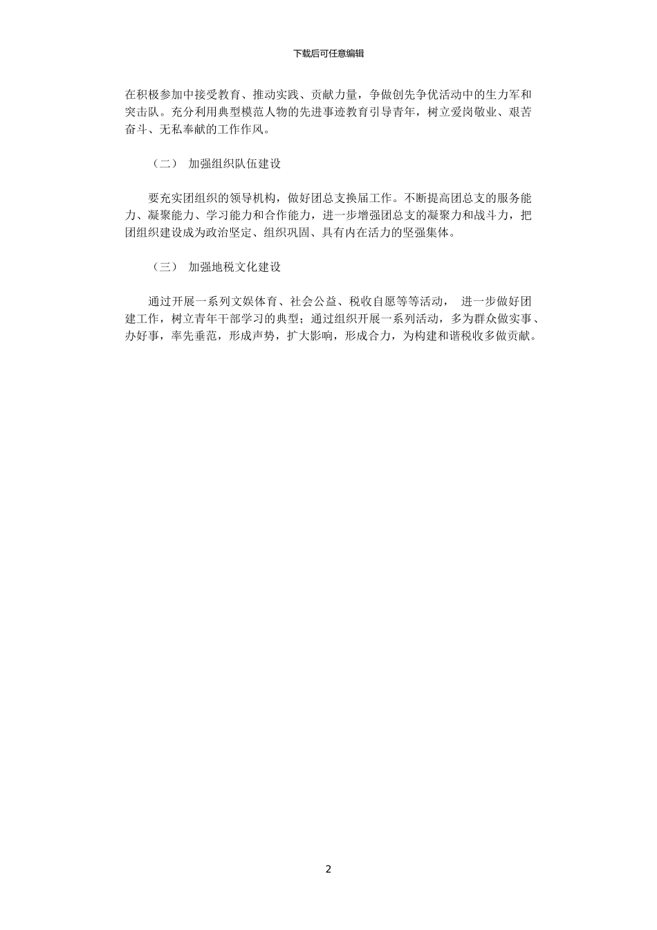 2024年团总支年度工作总结_第2页