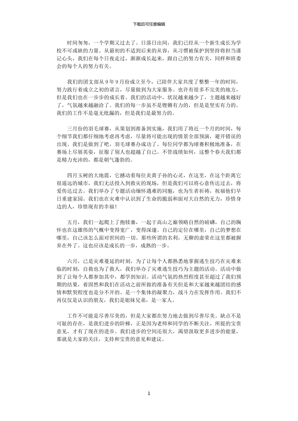 2024年团支书工作总结_第1页