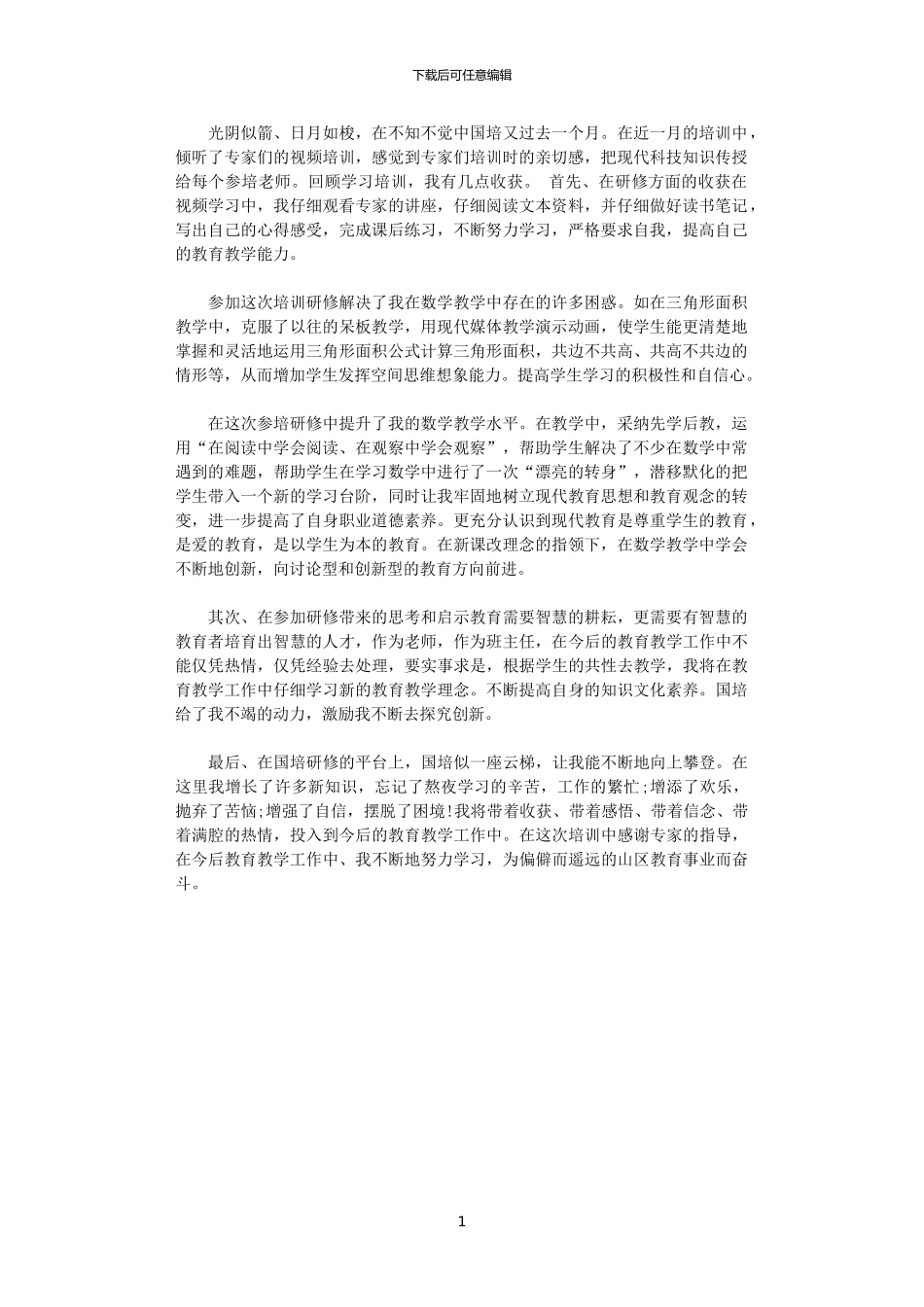 2024年国培个人研修总结_第1页