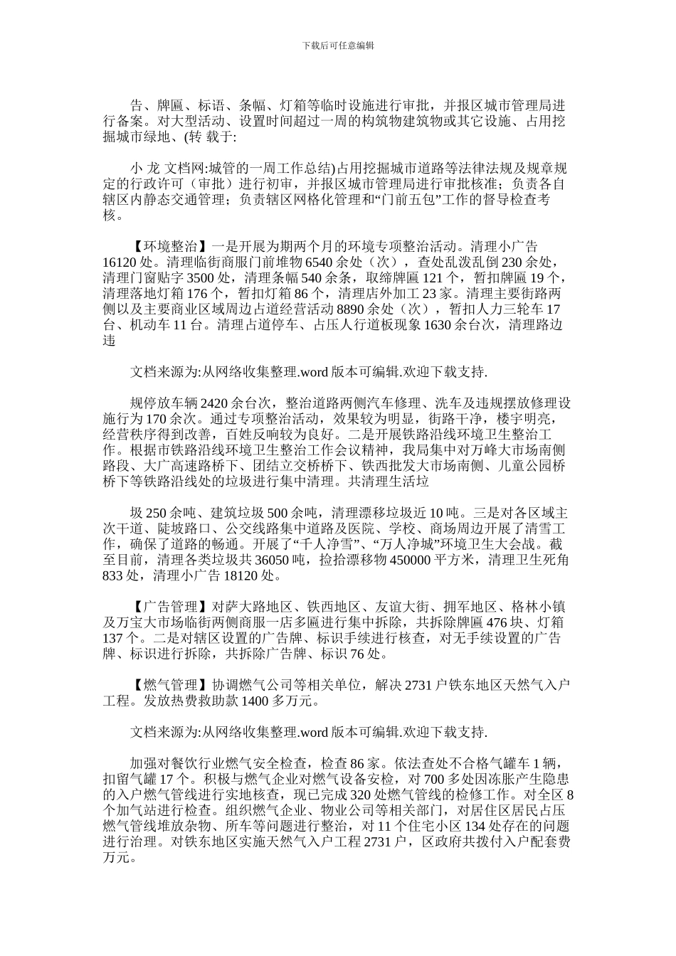 2024年城管一周工作总结_第2页