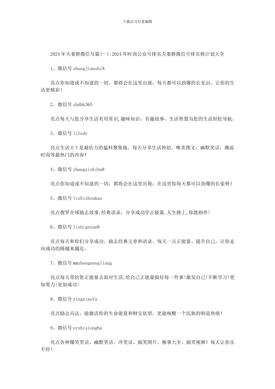 2024年夫妻群微信号范文_第1页