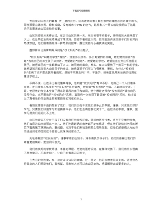 2024年好书读后感—大山里闪闪发光的青春