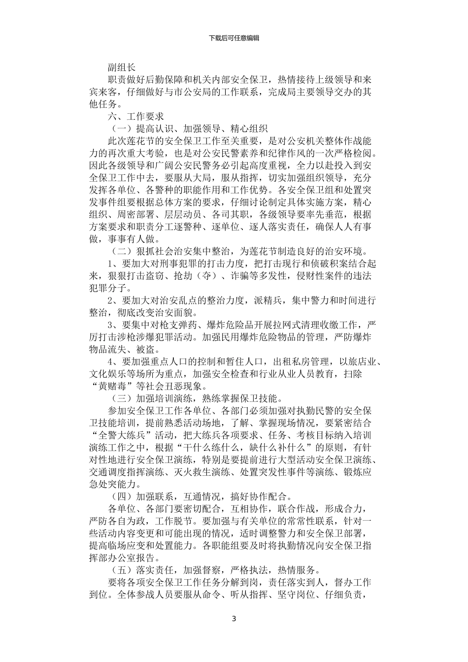 2024年安全保卫工作方案_第3页