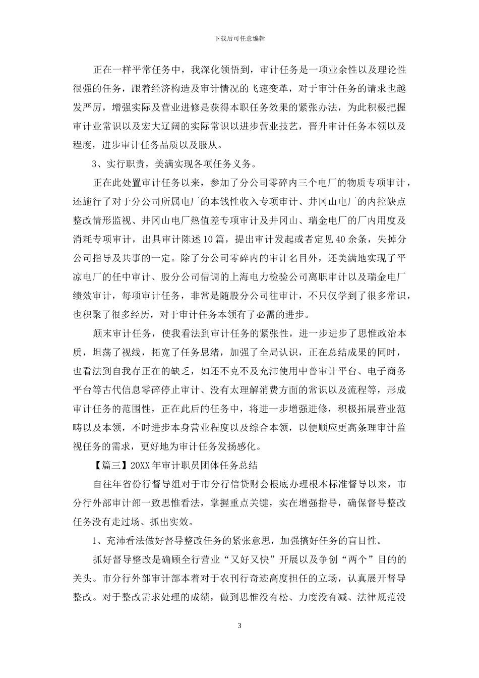 2024年审计人员个人工作总结_第3页